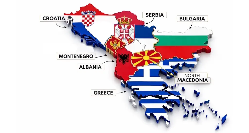 Balkans (5+ areas)