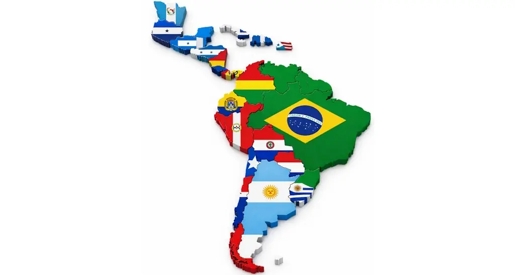 South America (15+ areas)